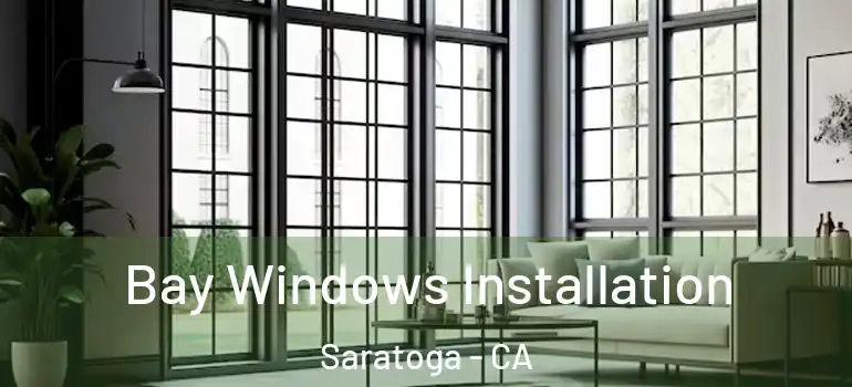  Bay Windows Installation Saratoga - CA