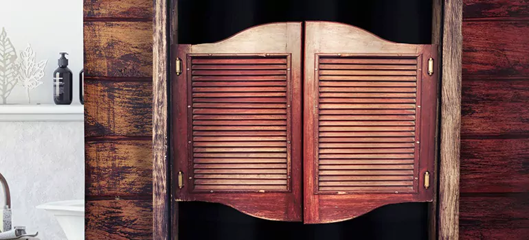 Installing Saloon Door Hinges in Saratoga, CA