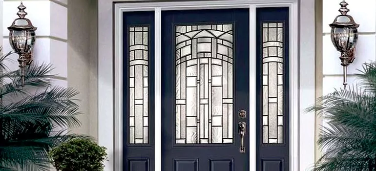 Stained Glass Door Panels in Saratoga, CA